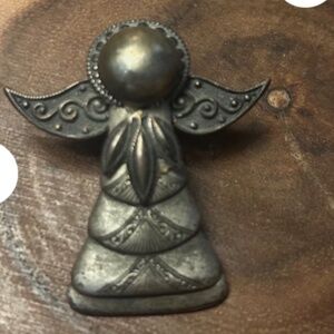 Navajo silver angel pin